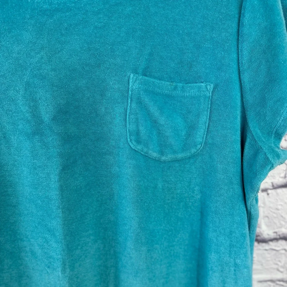 Lands’ End‎ Terry Cloth Cover-Up Dress – XL/P (18) – Turquoise Blue